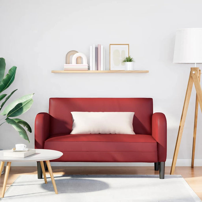 Canapea cu rădăcină roșu vin 110 cm piele artificială WALTI