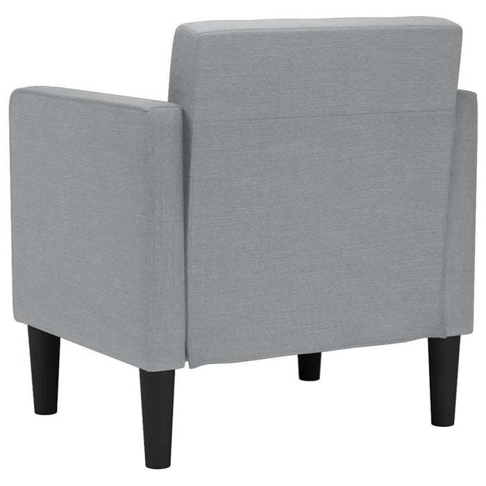 Canapea scaun cu cotiere, gri deschis, 53 cm, textil - WALTI WALTI
