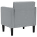 Canapea scaun cu cotiere, gri deschis, 53 cm, textil - WALTI WALTI