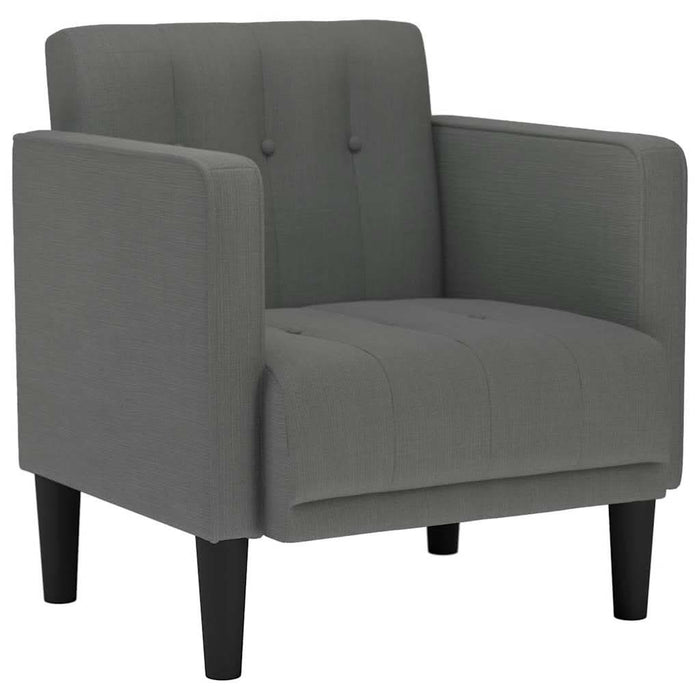 Canapea Scaun cu cotiere Gri închis 53 cm Material - WALTI WALTI