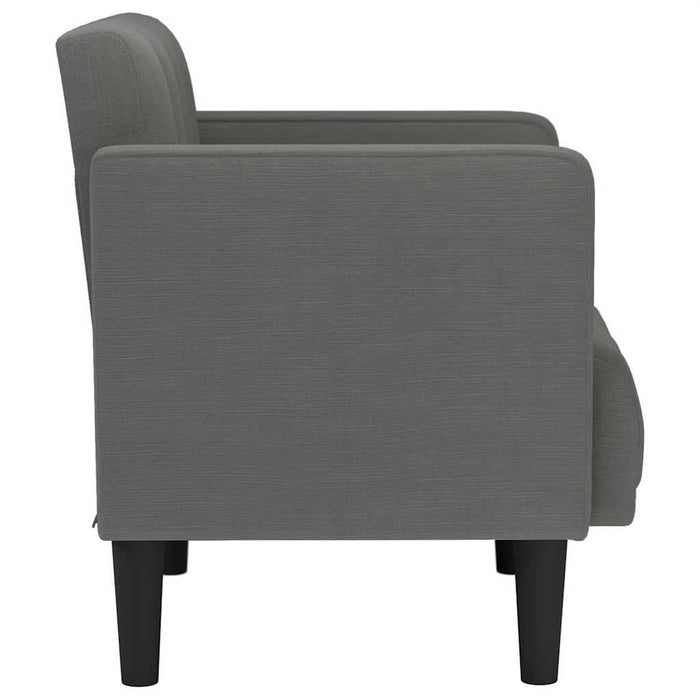 Canapea Scaun cu cotiere Gri închis 53 cm Material - WALTI WALTI