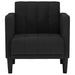 Canapea Scaun cu cotiere, negru, 53 cm, textil - WALTI WALTI