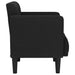Canapea Scaun cu cotiere, negru, 53 cm, textil - WALTI WALTI