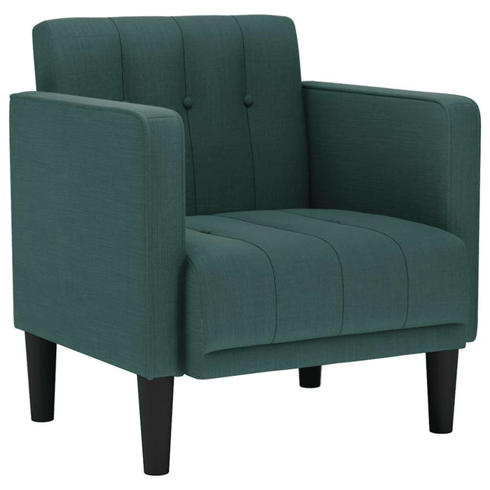 Canapea scaun cu cotiere, verde închis, 53 cm, textil - WALTI WALTI