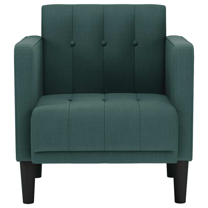 Canapea scaun cu cotiere, verde închis, 53 cm, textil - WALTI WALTI