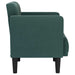 Canapea scaun cu cotiere, verde închis, 53 cm, textil - WALTI WALTI