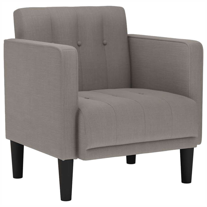 Canapea Scaun cu cotiere, gri taupe, 53 cm, textil - WALTI WALTI