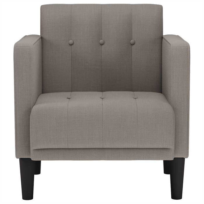 Canapea Scaun cu cotiere, gri taupe, 53 cm, textil - WALTI WALTI