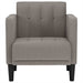 Canapea Scaun cu cotiere, gri taupe, 53 cm, textil - WALTI WALTI