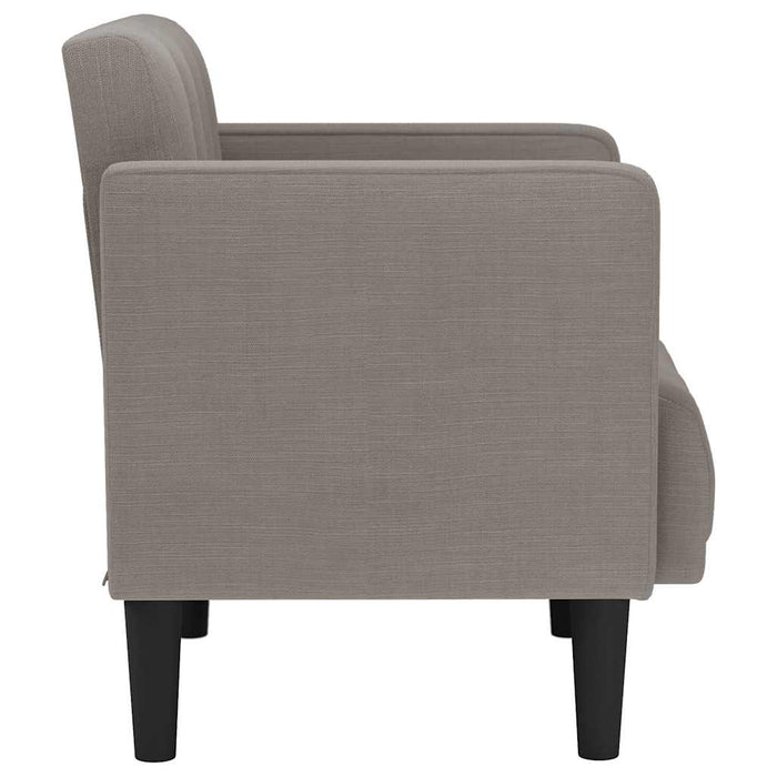 Canapea Scaun cu cotiere, gri taupe, 53 cm, textil - WALTI WALTI
