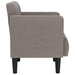Canapea Scaun cu cotiere, gri taupe, 53 cm, textil - WALTI WALTI