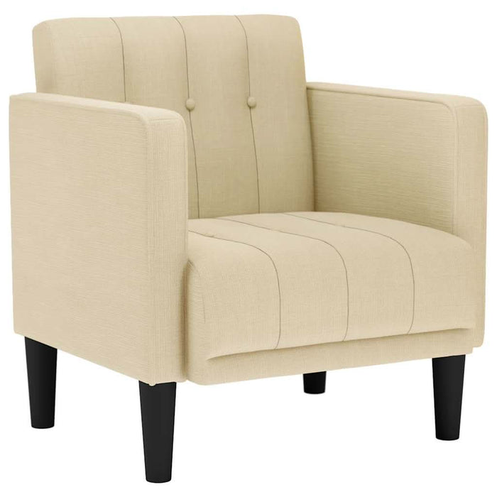 Canapea Scaun cu cotiere, crem, 53 cm, textil - WALTI WALTI