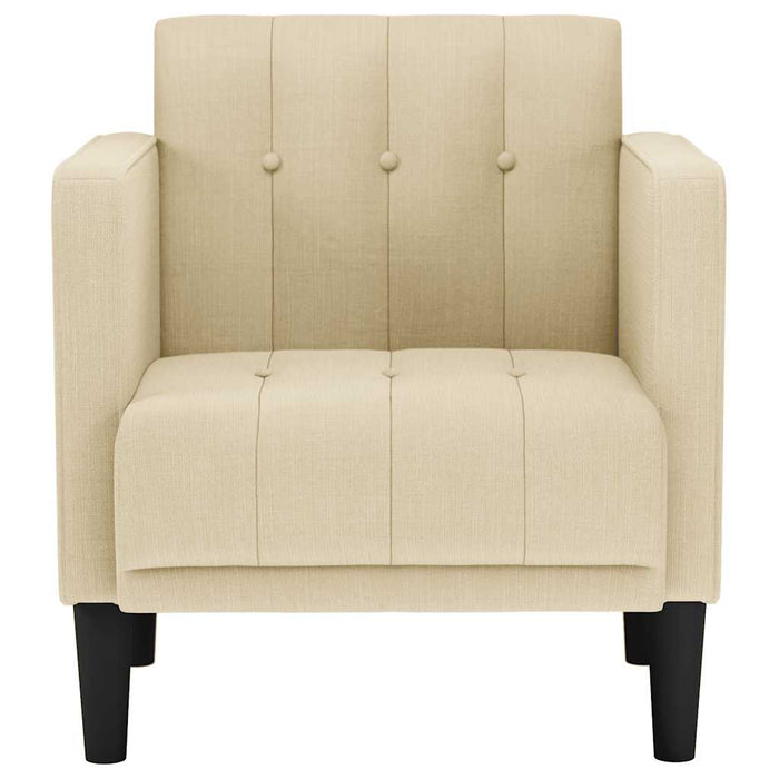 Canapea Scaun cu cotiere, crem, 53 cm, textil - WALTI WALTI