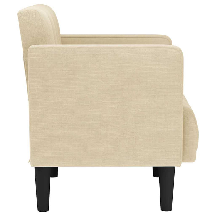 Canapea Scaun cu cotiere, crem, 53 cm, textil - WALTI WALTI