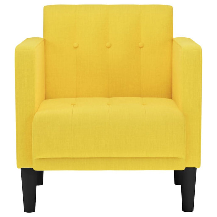 Canapea scaun cu cotiere, galben deschis, 53 cm, textil - WALTI WALTI