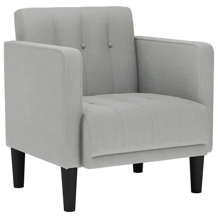 Canapea scaun cu cotiere, gri nor, 53 cm, textil - WALTI WALTI