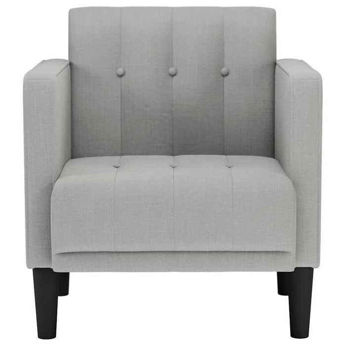 Canapea scaun cu cotiere, gri nor, 53 cm, textil - WALTI WALTI