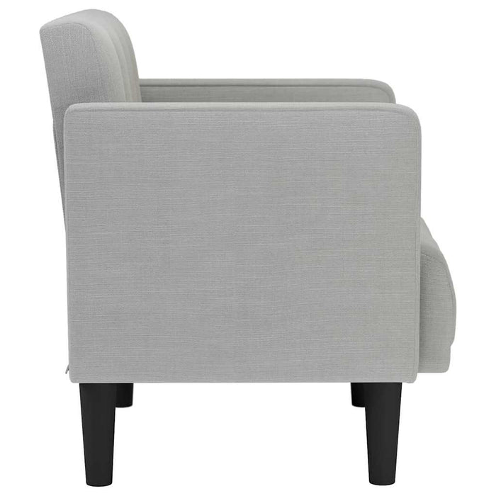 Canapea scaun cu cotiere, gri nor, 53 cm, textil - WALTI WALTI