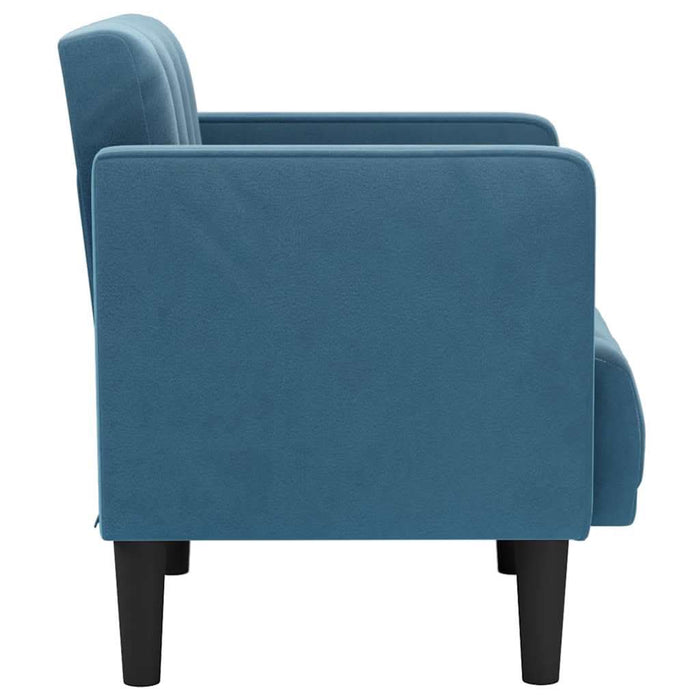 Canapea Scaun cu cotiere, albastru, 53 cm, catifea - WALTI WALTI