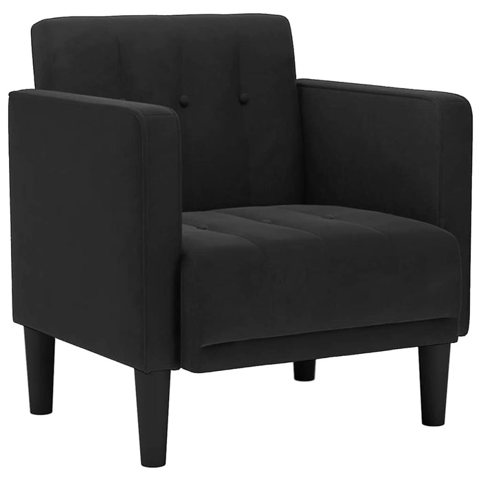 Canapea Scaun cu cotiere, negru, 53 cm, catifea - WALTI WALTI