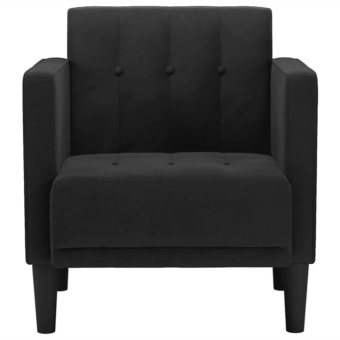 Canapea Scaun cu cotiere, negru, 53 cm, catifea - WALTI WALTI