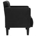 Canapea Scaun cu cotiere, negru, 53 cm, catifea - WALTI WALTI