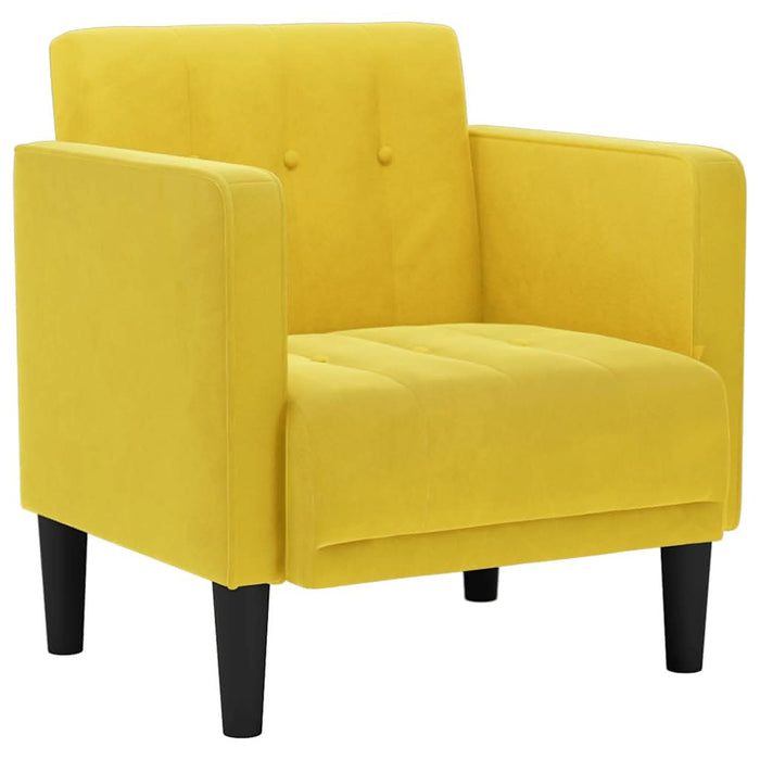 Canapea Scaun cu cotiere, galben, 53 cm, catifea - WALTI WALTI