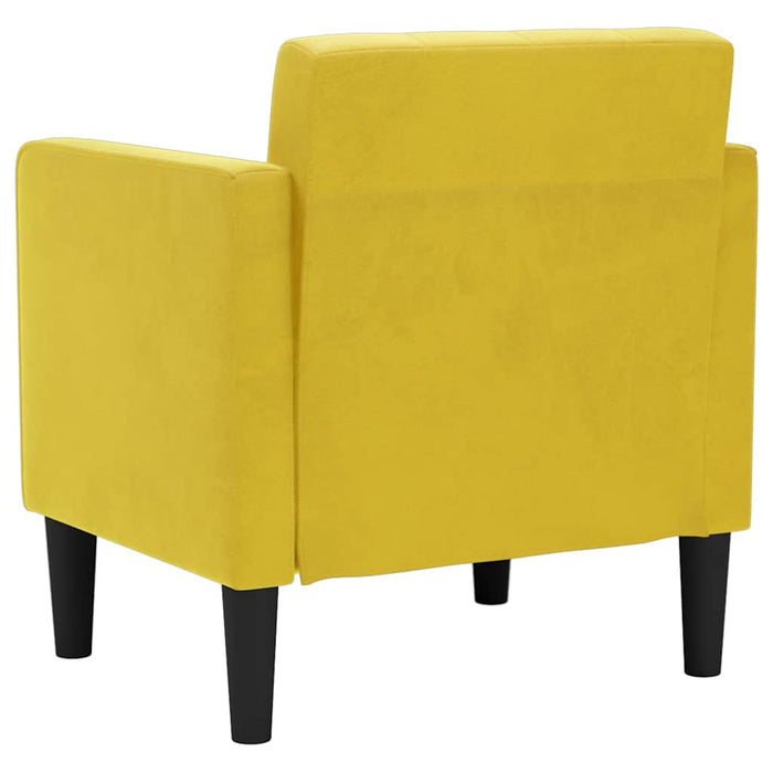 Canapea Scaun cu cotiere, galben, 53 cm, catifea - WALTI WALTI