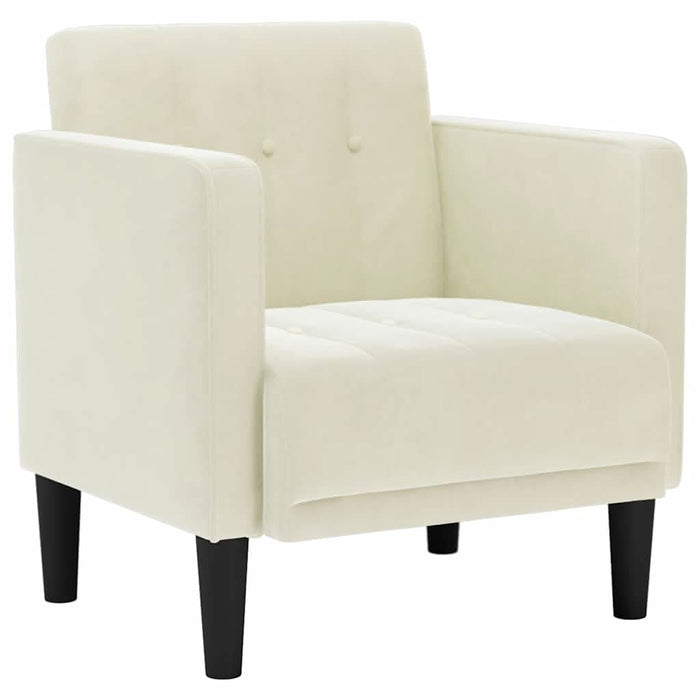 Canapea Scaun cu cotiere, crem, 53 cm, catifea - WALTI WALTI