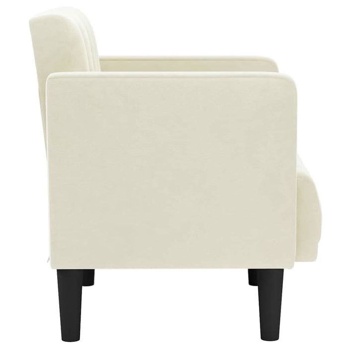 Canapea Scaun cu cotiere, crem, 53 cm, catifea - WALTI WALTI
