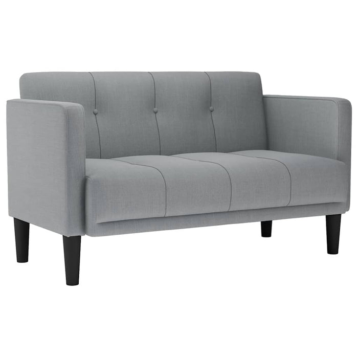 Canapea loveseat, gri deschis, 111 cm, textil - WALTI WALTI