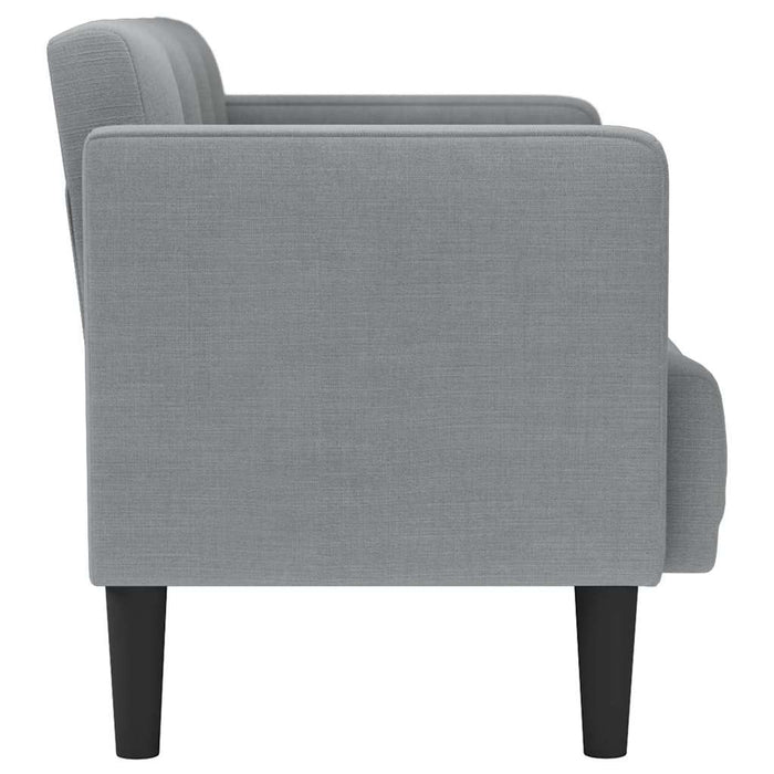 Canapea loveseat, gri deschis, 111 cm, textil - WALTI WALTI