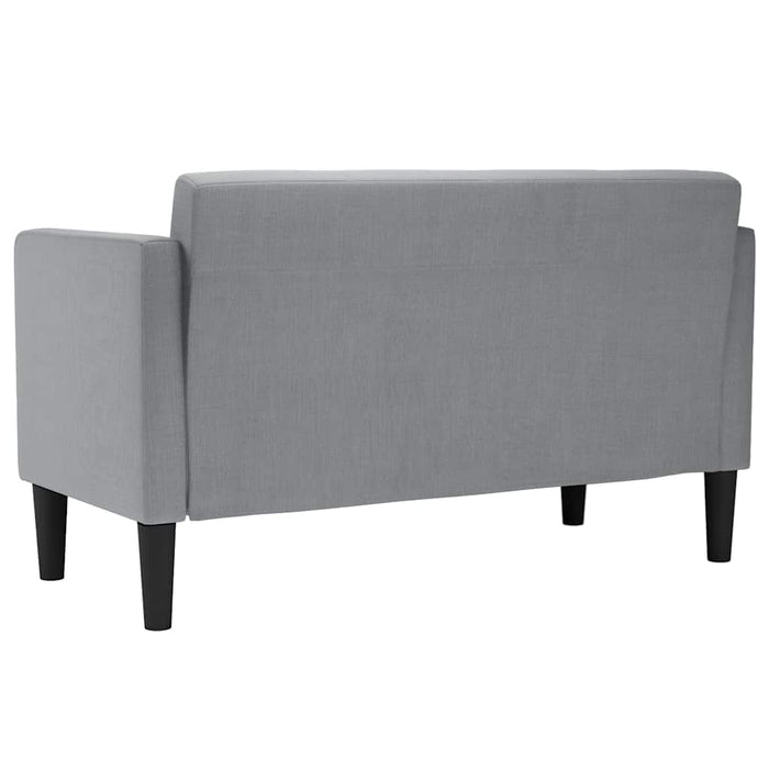 Canapea loveseat, gri deschis, 111 cm, textil - WALTI WALTI