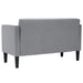 Canapea loveseat, gri deschis, 111 cm, textil - WALTI WALTI