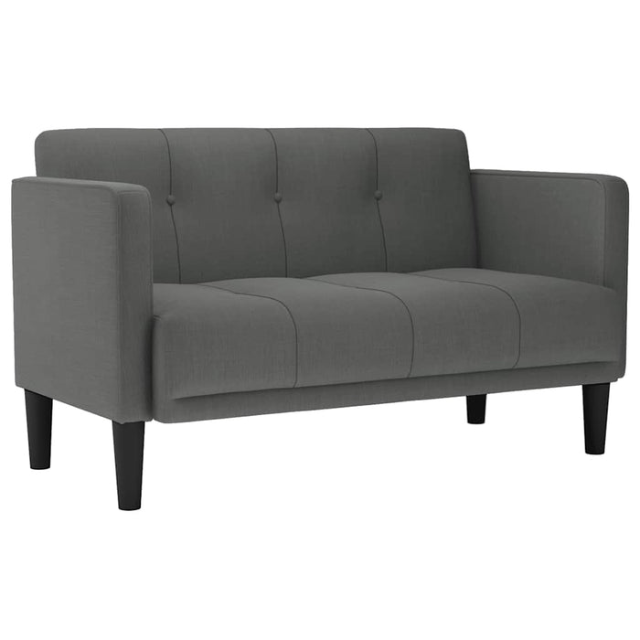 Canapea loveseat, gri închis, 111 cm, textil - WALTI WALTI