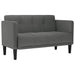 Canapea loveseat, gri închis, 111 cm, textil - WALTI WALTI