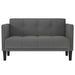 Canapea loveseat, gri închis, 111 cm, textil - WALTI WALTI