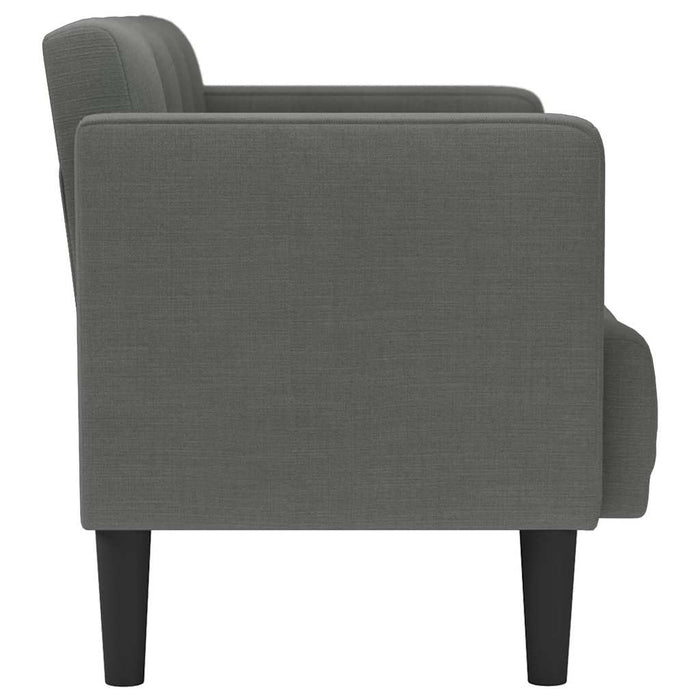 Canapea loveseat, gri închis, 111 cm, textil - WALTI WALTI
