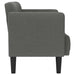 Canapea loveseat, gri închis, 111 cm, textil - WALTI WALTI