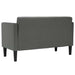 Canapea loveseat, gri închis, 111 cm, textil - WALTI WALTI