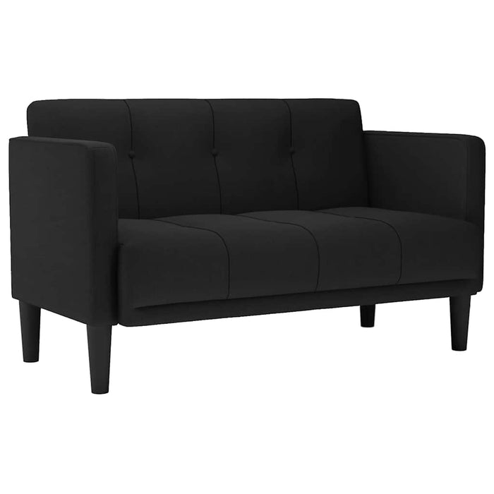 Canapea loveseat, negru, 111 cm, textil - WALTI WALTI