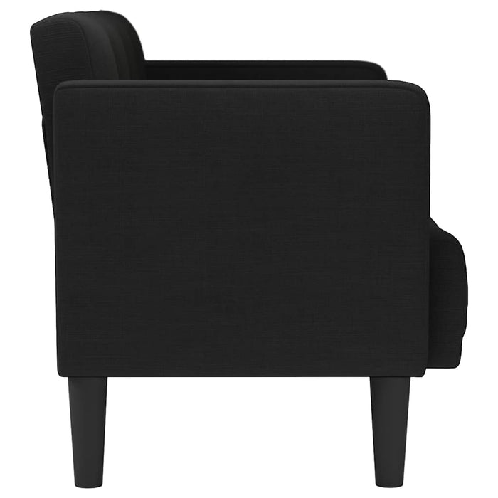 Canapea loveseat, negru, 111 cm, textil - WALTI WALTI