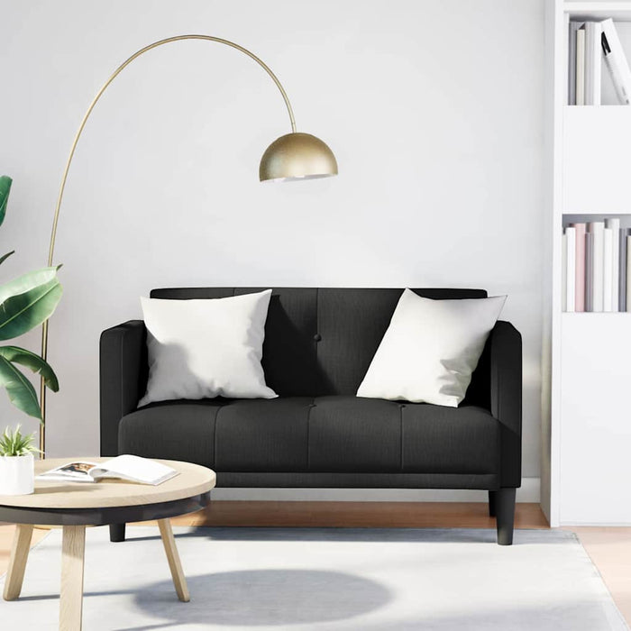 Canapea loveseat, negru, 111 cm, textil - WALTI WALTI