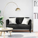 Canapea loveseat, negru, 111 cm, textil - WALTI WALTI