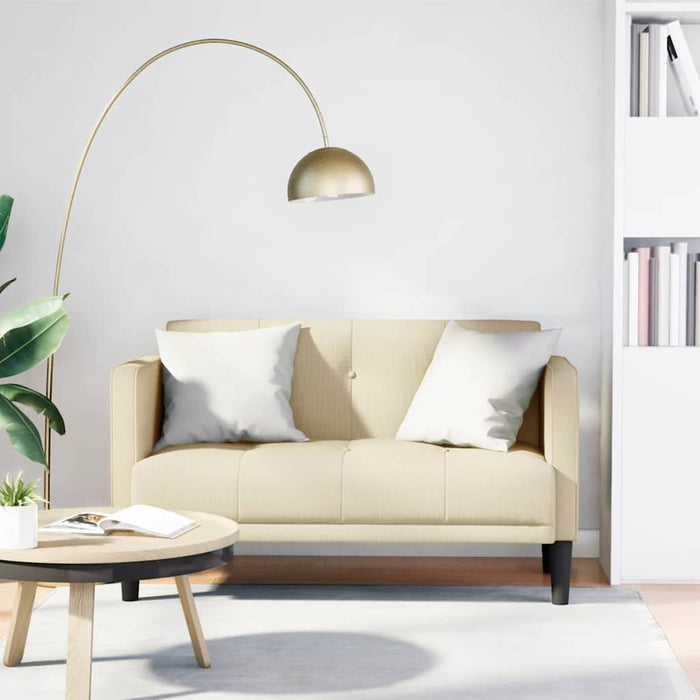 Canapea loveseat, crem, 111 cm, textil - WALTI WALTI