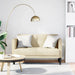 Canapea loveseat, crem, 111 cm, textil - WALTI WALTI