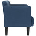 Canapea loveseat, albastru, 111 cm, textil - WALTI WALTI