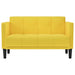 Canapea loveseat, galben, 111 cm, textil - WALTI WALTI
