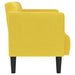Canapea loveseat, galben, 111 cm, textil - WALTI WALTI