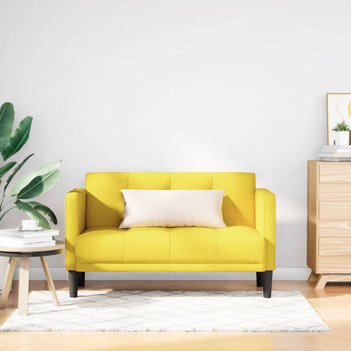 Canapea loveseat, galben, 111 cm, textil - WALTI WALTI
